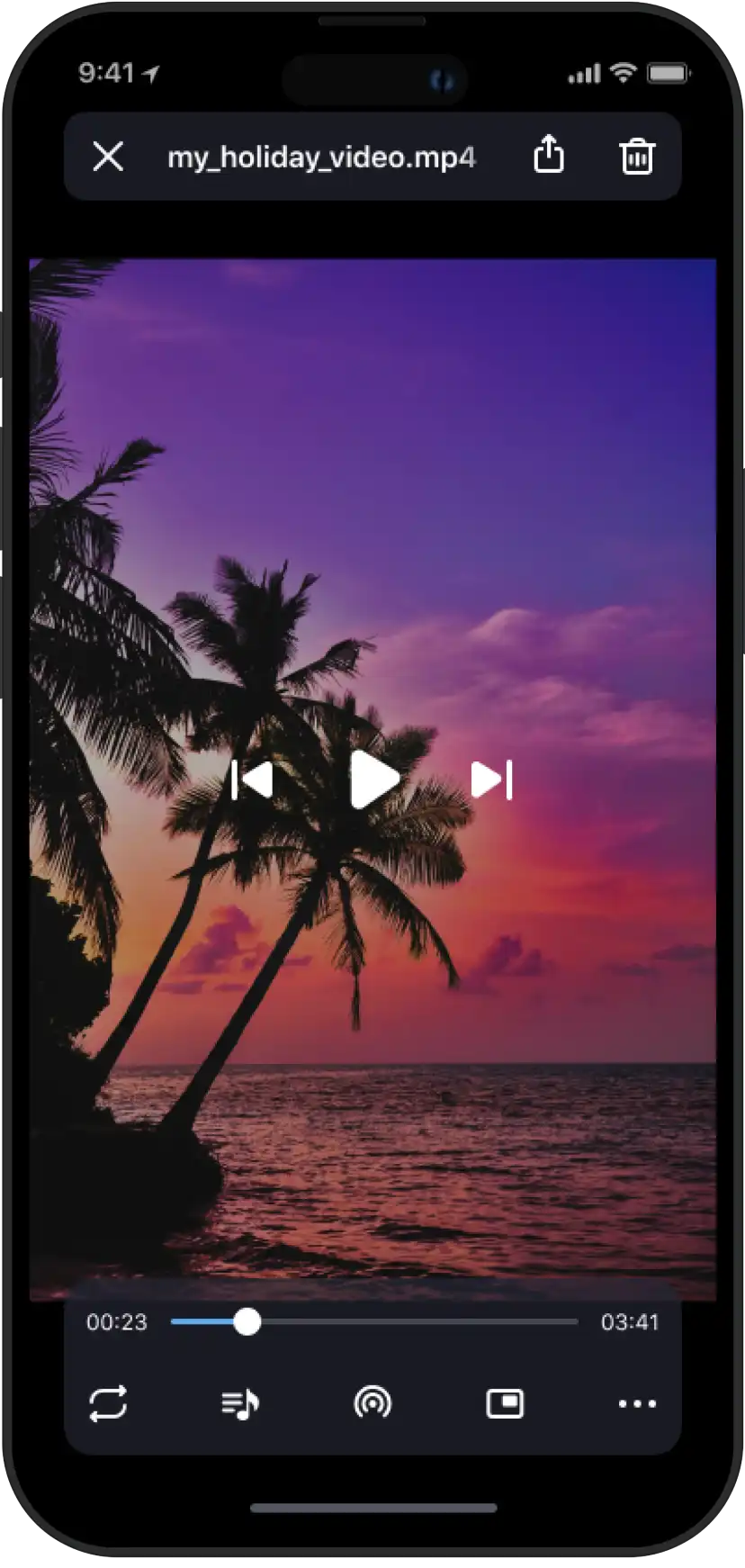 Screenshot with list of BOBO Browser features
